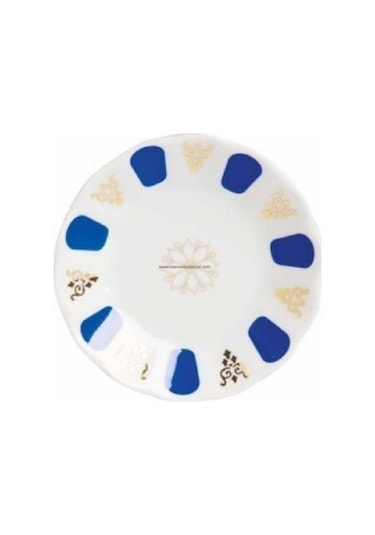 Porland 127912 Porselen Mavi Acem Çay Tabağı 6'lı Mavi