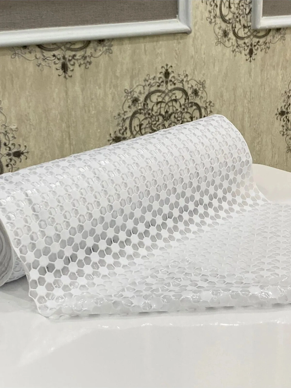 Rona Home Şeffaf Kaymaz Pvc Raf Örtüsü Buzdolabı Çekmece Mutfak Banyo Dolap Içi Çok Amaçlı Tüm Çeşitler Ekru Beyaz