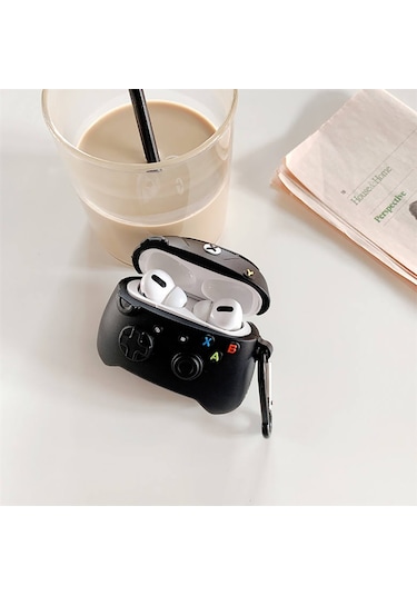 E2M Airpods Pro Uyumlu Kılıf Joystick Siyah