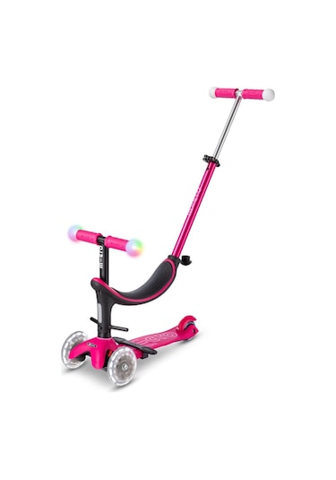Micro Mini2grow Deluxe Magic Led 3 Tekerlekli Scooter Pink