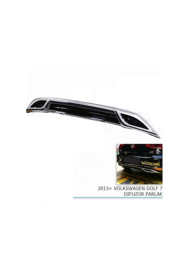 Golf 7 Difüzör Parlak Siyah 2013+