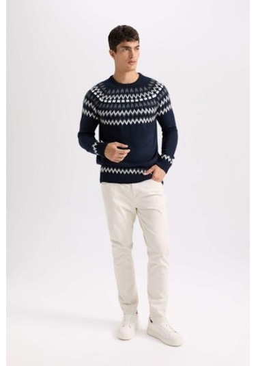 DeFacto Yazlık Gabardin Chino Kanvas Pantolon Slim Fit Dar Kesim Dar Paça Cepli B2089AX25SPBG779