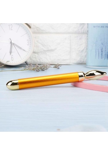 Masaj Aletleri Altın Elektrikli Masaj Aleti Göz Kremi Masaj Göz Yüz Güzellik Kalemi Altın Çok Renkli