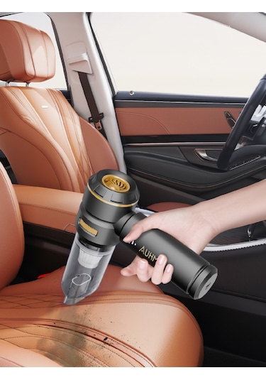Auhma Ahv-02 Kablosuz Araç İçi Süpürge Siyah 17000pa Güçlü Vakum Fırçasız Motor Üfleme & Vakum Siyah