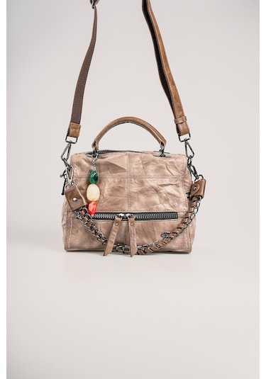 Ççs Kadın Omuz Çantası Ccs18030 Vizon Vizon