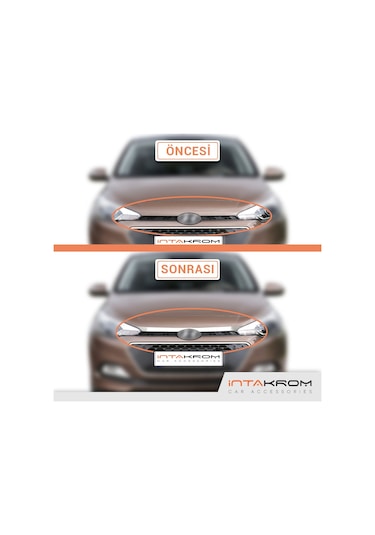 Hyundai İ20 Krom Kaput Ucu Çıtası 2014-2018
