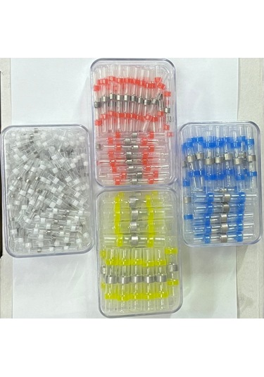 Beyaz Lehimli Daralan Makaron Su Geçirmez Kutulu 100adet