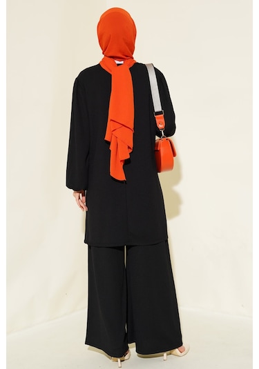 Bigdart Kadın Siyah Tunik Pantolon Alt Üst Takım 6663 001
