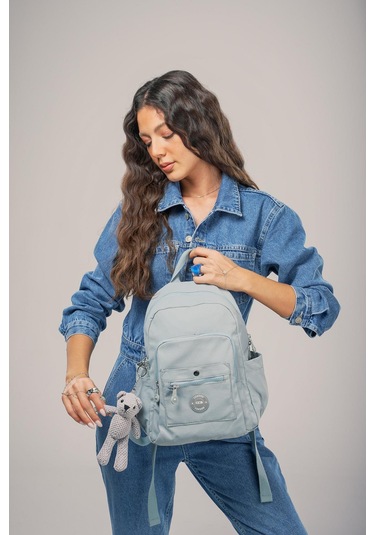 Ççs Kadın 17952 Sırt Çantası MAvi Mavi
