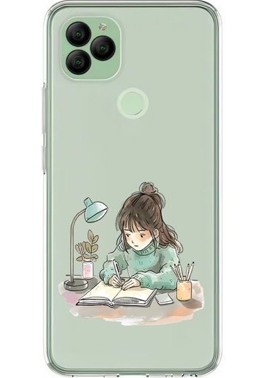 General Mobile Gm22 Uyumlu Çalışkan Kız Desenli Silikon Kılıf