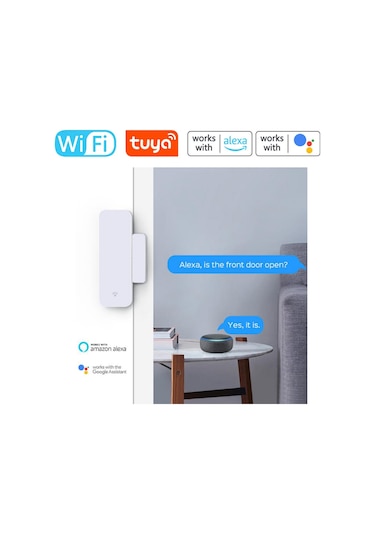 Tuya Uyumlu Wifi Kapı Pencere Alarm Sensörü