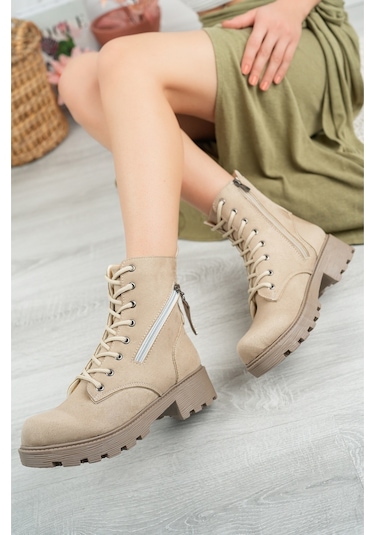 Suins Elena Kadın Bot Bağcıklı Fermuarlı Bot 001