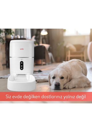 Umie Akıllı Otomatik Sesli Tuya Destekli Mama Kabı 6 L