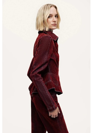 N26kd5322 Nocturne Ceket Bordo