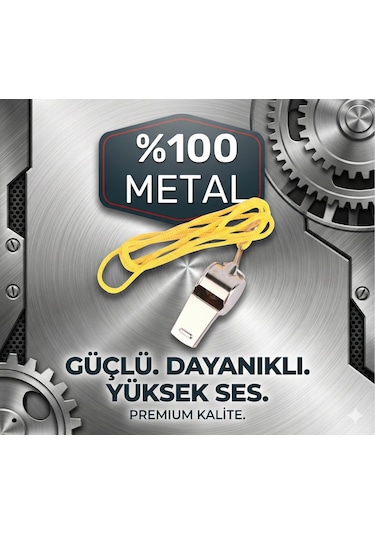 Metal Ipli Hakem Deprem Düdüğü 24'lü