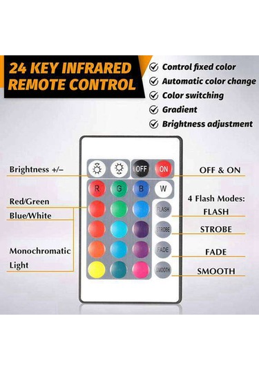 Xurunkeji 10'lu Paket 3d Gece Led Işıklı Lamba Tabanı + Uzaktan Kumanda + Usb Kablosu, Akrilik İçin 16 Renk Işık Gösterisi Ekran Standı Siyah + Beyaz