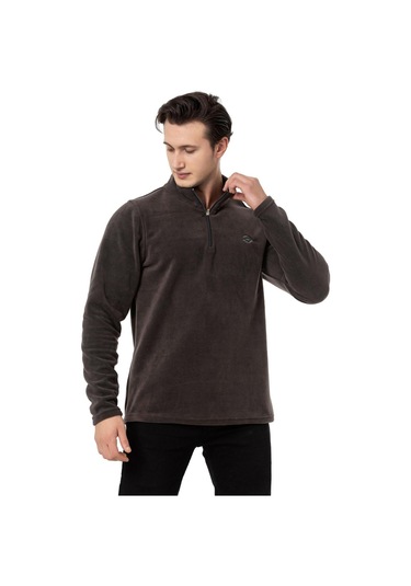 Scooter Yarım Fermuarlı Antrasit Erkek Polar M1517ta Antrasit