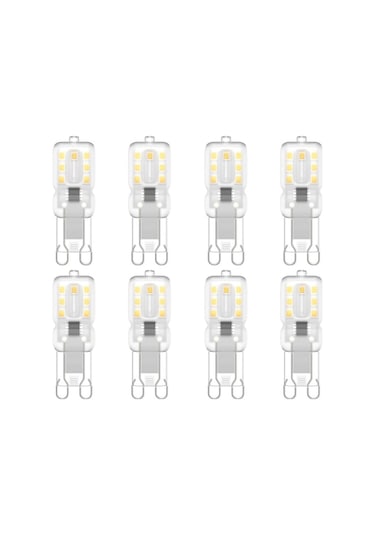 G9 Led-lampa, 220v Naturvit 5500k 3w 8'li Paket - Perfet