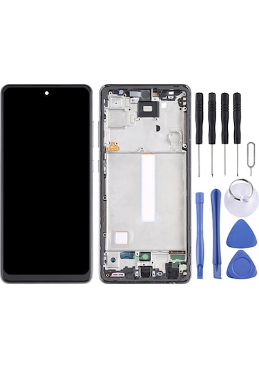 Samsung Galaxy Sm Uyumlu -a525 A52 Ekran Lcd Dokunmatik Full Çıtalı Tam Boyut Oled-sm-a525-lcd-siyah