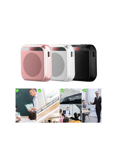 Yüksek Hoparlör Ses Amplifikatörü Hoparlör Bluetooth Hoparlör Mikrofon Okul Öğretmeni Mikrofon Taşınabilir Hoparlör