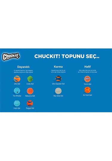 Chuckit Tenis Topu Köpek Oyuncağı 2li Extra Large 9 Cm 260-50026.01