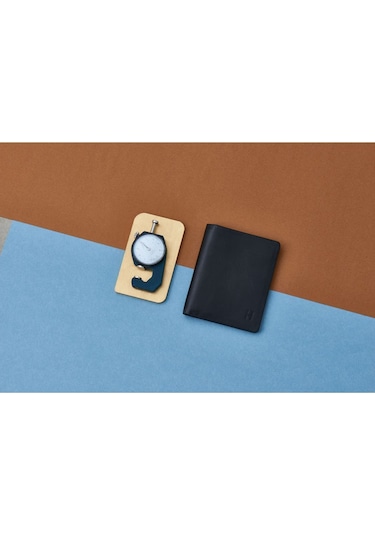 Dayton Erkek Siyah Plus Color Deri İnce Tasarım Çok Bölmeli Rfid Korumalı Cüzdan Siyah