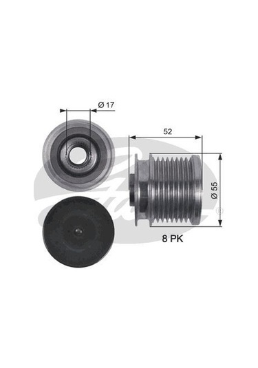GATES OAP7123 ALTERNATÖR KASNAĞI RULMANLI MERCEDES M SERI W164 -R