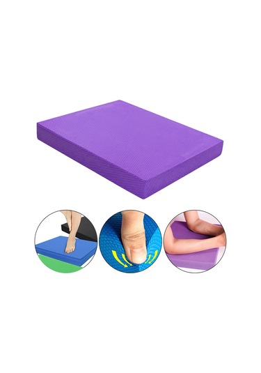 Suntek Denge Pedi Eğitmen Yoga Mat Köpük Mat Esneme Stabilite Mor