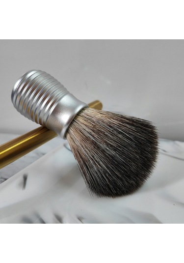 Mufunye Erkek Tıraş Fırçası - Alüminyum Saplı Lüks Yumuşak Kıllar 1 Saat