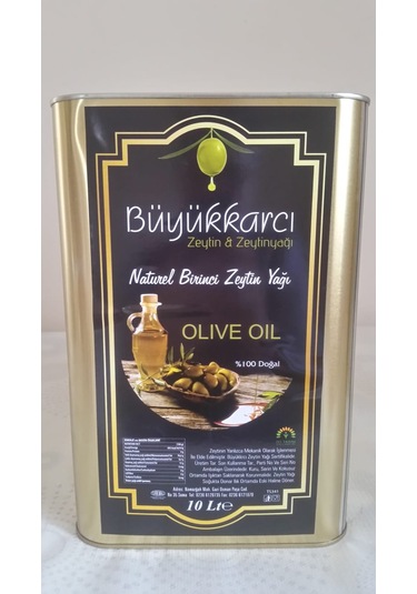 Büyükkarcı Naturel Biricnci Zeytinyağı Teneke 10 L
