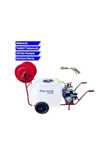 Bartech PM200 30'luk Pompa Hortumsuz İlaçlama Tankı 200 L