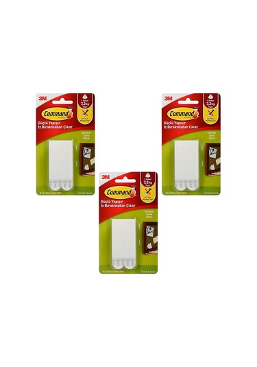 3m 17206 Command Büyük Boy Cırt Bant 3 Paket