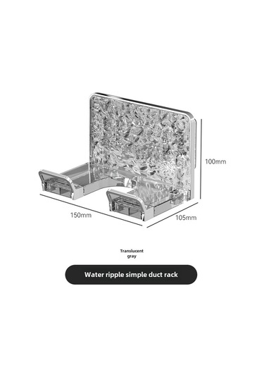 Springsun Banyo Fön Makinesi Rahatlıkla Tutucu - Plastik Duvar Takımı, Kurulumsuz, Çok Amaçlı, Hafif Ve Dayanıklı, Minimalist Gri-gümüş Desen Diğer