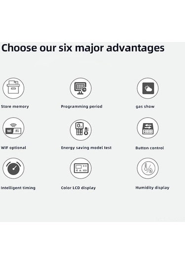 Pazly Wi-fi Bağlantılı Akıllı Termostat - Haftalık Programlanabilir Su Isıtma Kontrolü