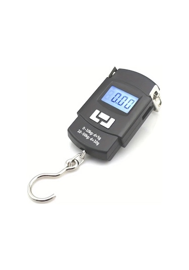 Xuweiwei Siyah 50kg Dijital Bavul Terazisi Seyahat Mutfak Tartısı Siyah