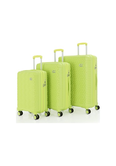 Mçs Üçlü Polipropilen Valiz Seti V377 S23sy1000058-set 00194 Açık Sarı