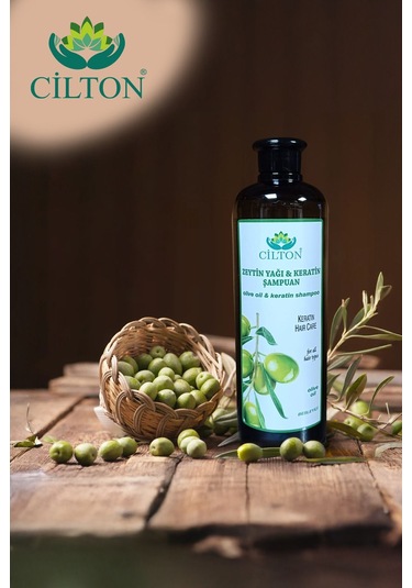 Cilton Zeytin Yaği & Keratin Şampuan Olive Oil & Keratin Shampoo 750 Ml