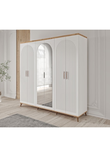 Nevada 6 Kapaklı Komple Mdf Yatak Odası Takımı