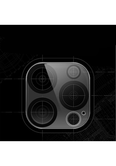 Apple Uyumlu iPhone 16 Pro 3D Kamera Camı Lens Koruyucu Şeffaf Al3403