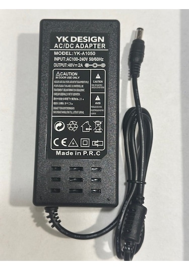 48 Volt 2 Amper Adaptör 48 V 2 A 5.5 Mm 2.5 Mm Adaptör