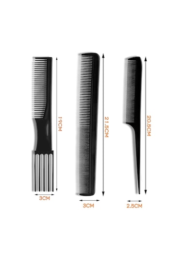 Şekillendirme, Saç Açma Ve Profesyonel Saç Kesimi İçin 10 Parçalı Saç Tarak Seti Tüm Saç Tipleri İçin Çok Amaçlı Tarak Seti