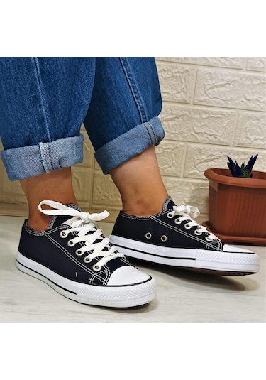 Fiyra 554 Lacivert Kısa Unisex Sneaker Keten Spor Ayakkabı 001