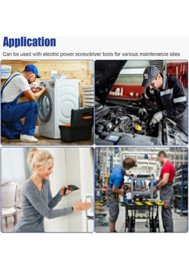 Tangshopping Le 2 Adet/4 Adet 1/4 Inç Shank Çelik Darbe Manyetik Döner Matkap Ucu Tutucu Manyetik Kilit İle