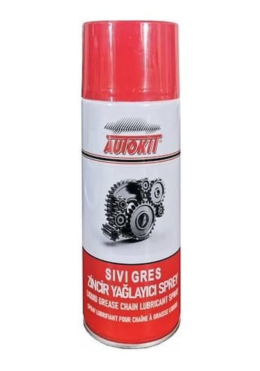 Autokit Sıvı Gres Zincir Yağlayıcı Sprey 400Ml