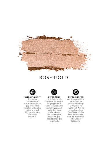 Ultra Colour Pudra Aydınlatıcı Rose Gold 0