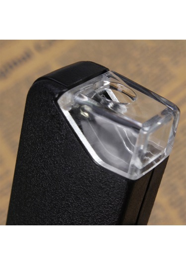 Singree 60-100x Büyütme Aralığına Sahip Led Işılıklı Cep Mikroskobu, Taş Ve Evcil Hayvan İncelemeleri İçin Uygun, Pil Dahil, Kolay Kullanim Siyah