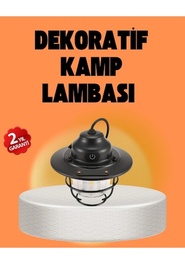 Buğz Çam Kozalağı Şekilli Retro Kamp Gece Lambası