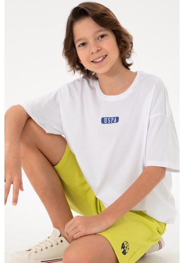 U.s. Polo Assn. Erkek Çocuk Beyaz Tişört 50298982-vr013 Beyaz