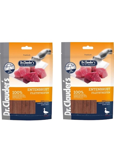 Dr. Clauder's Ördekli Göğüs Fileto Köpek Ödül Maması 2 x 80 G