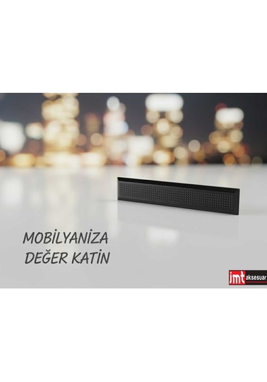 Lüks Monte 96 Mm Mobilya Çekmece Dolap Yatak Odası Şifonyer Genç Ve Çocuk Odası Kulpu Mat Siyah